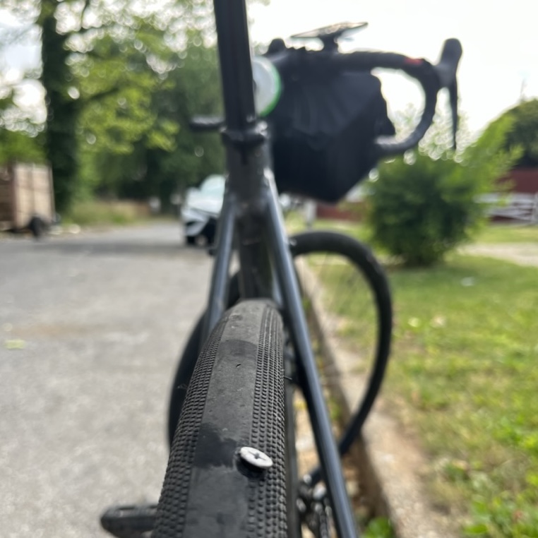 Pulled a complete screw out of my tire in Levindale, near Pimlico